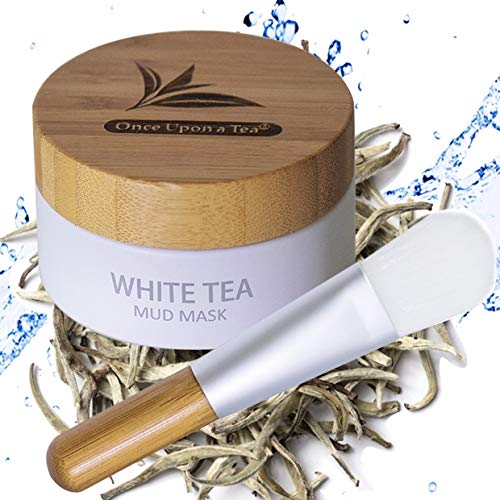 White Tea Mud Mask - 100 ml, Antioxidant Facial Treatment, Smoothes Fine Lines