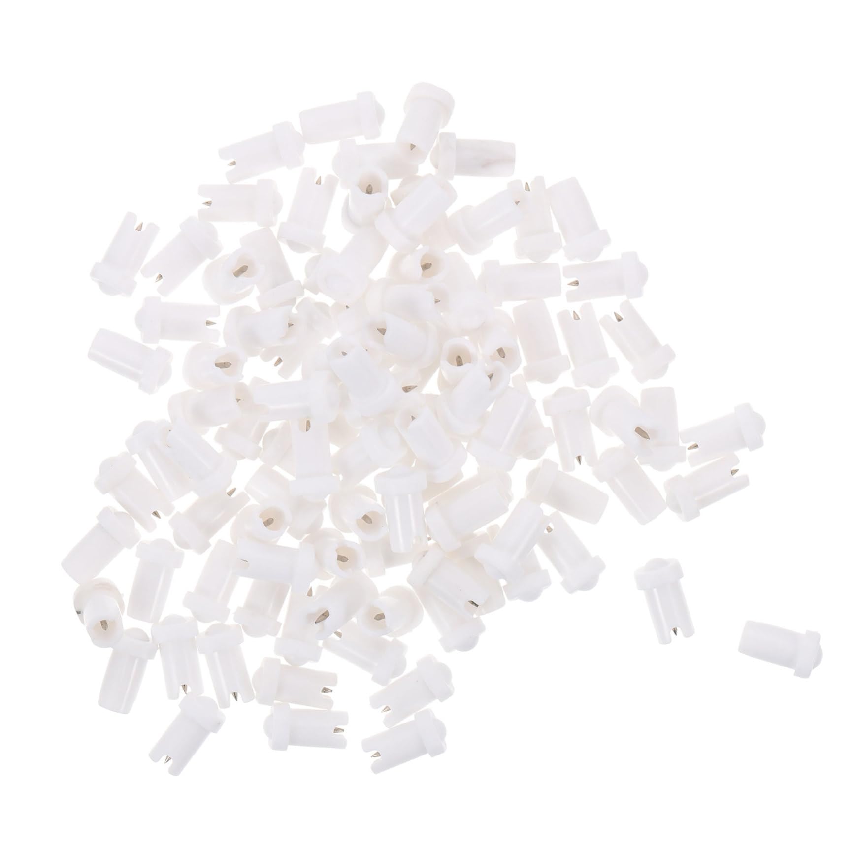 FOMIYES 100pcs Lash Bottle Pin Eyelash Extension Supplies Blocking Needle for Lash Bottle Replacement Tips Nozzle Noodles