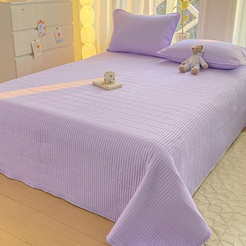 Highdi Tagesdecke Doppelbett/Einselbetten Moderne Tagesdecken, Einfarbig Gesteppt Bettüberwurf Leichte Weiche Bettüberwurf für Bett und Sofa...