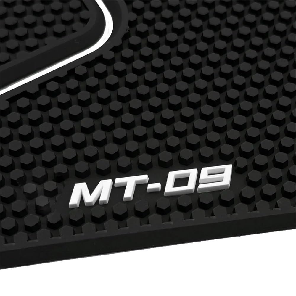 Paraserbatoio per Moto per MT09 FZ09 2013-2023 Moto Antiscivolo Lato Adesivi Serbatoio Carburante Pad Impermeabile Adesivo in Gomma(Black b)