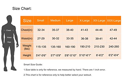 Lemorecn Adult’s 3Mm Wetsuits Jacket Long Sleeve Neoprene Wetsuits Top(2031Blacks) #TOP5