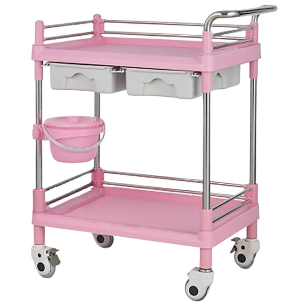 Movable Hand Trucks Kitchen Mobile With Dirt Bucket Drawer Beauty Salon Rolling For Barber Shops