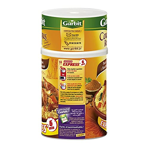 GARBIT - Couscous Royal Poulet, Merguez Et Boulettes De Viande 1250G - Lot De 3 - Livraison Gratuite