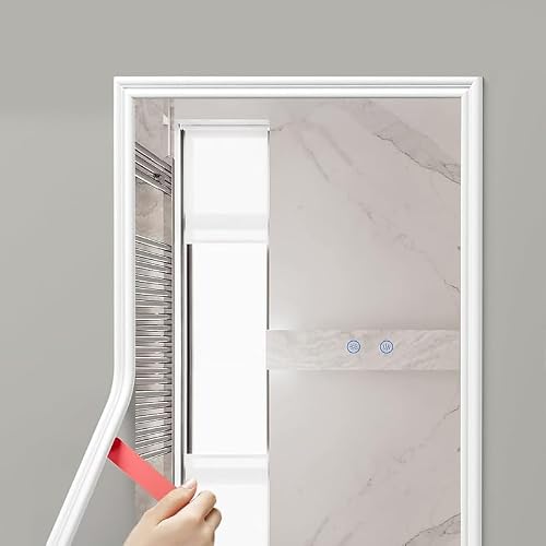 Proflex Peel and Stick Wall Molding Trim -1.3 Inch x 10 Ft, White - Self Adhesive wall trim molding for Home Decoration & Wall Protection - Flexible peel and stick chair rail molding - Easy to install - Thumbnail 2