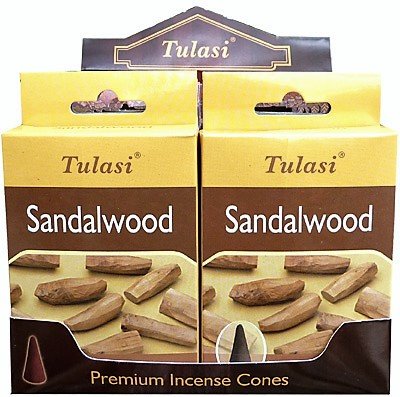 YesMandala Tulasi sandelhout wierook - 4 dozen van 15 kegels - mix voyeur Geslacht