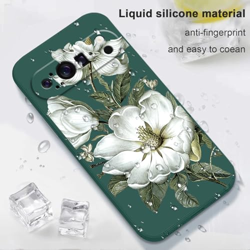 Coque Google Pixel 9 Pro silicone liquide mince anti-choc vert