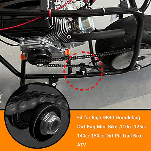 Holato 8Mm 0.31" 10Mm 0.39" Chain Roller Tensioner Wheel Guide For Baja Db30 Doodlebug Dirt Bug Mini Bike 110Cc 125Cc 140Cc 150Cc Ssr Xr125 Crf50 Klx110 Dirt Pit Trail Bike Atv Quad Motorcycle Black #TOP1