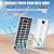 ECO-WORTHY 400W Bifacial Solar Panel 2pcs 195 Watt 12 Volt Monocrystalline Solar Panel Module Off Grid PV Power for Home, Camping, Boat, Shed Farm, RV