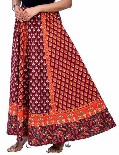 Image of Premium Cotton Skirt for Women with Pocket, Free Size
