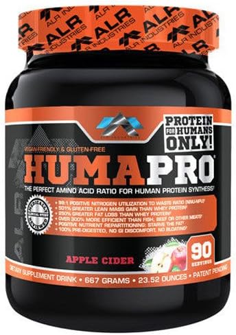 Matriz de proteínas formulado para seres humanos Humapro de ALR Industries, menos residuos. Gana masa muscular magra., PROMALRI03, 1, 1