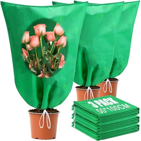 BSTPCOO Winter Plant Covers 3 Pack Cover