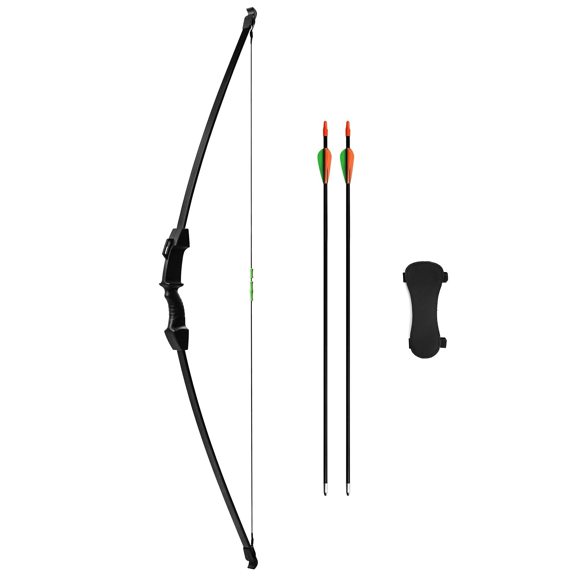 GUGULUZA Recurve Bow and Arrow Set for Teens Beginner, 45" Left and Right Handed Bow, 18 Lb Archery Recurve Bow Kits with 8 Arrows for Outdoor Sports