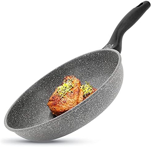 Oursson Frying Pan Nonstick Induction, Flat Bottom, Stir Fry Pan, Induction (11 inch Pan)
