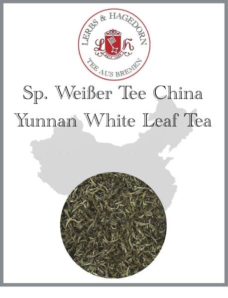 Lerbs & Hagedorn, Sp. Weißer Tee China Yunnan White Leaf Tea | Weich Mild Fruchtigzart 1kg (ca. 81 Liter)
