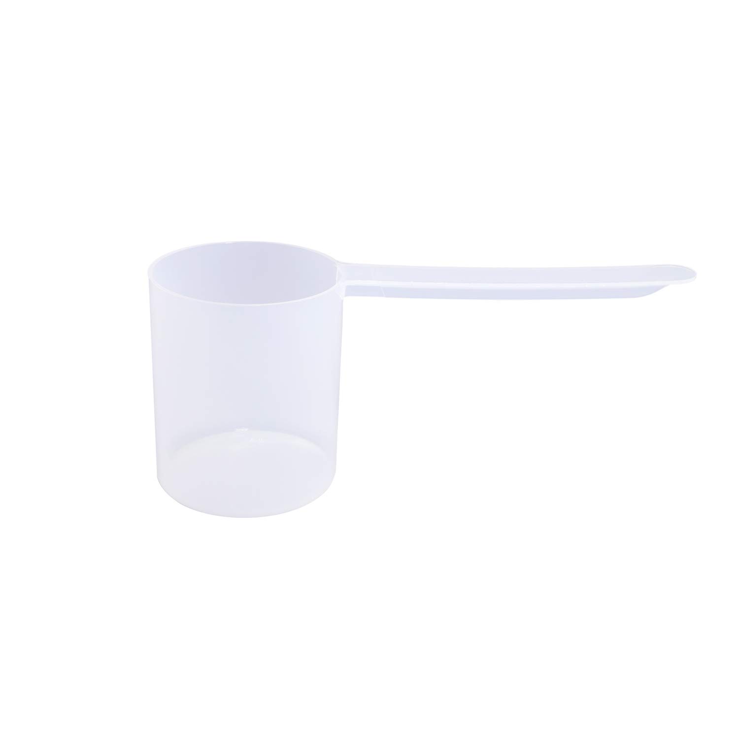 80cc Long Handle Measuring Scoop (1/3 Cup / 2.7 oz / 80mL) - Heavy-Duty Plastic Spoon for Powders, Protein, Coffee, and Baking, 1-Pack