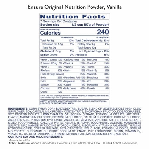 Ensure Original Vanilla Nutrition Powder 6 Cans - Image 5
