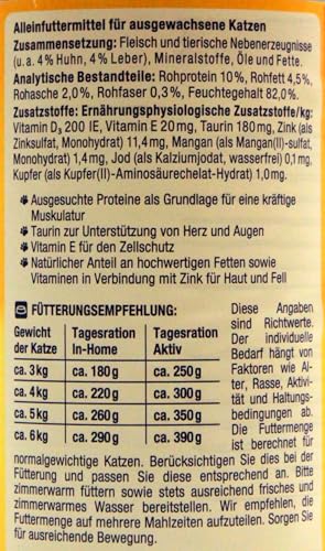Herzstücke Feine Mahlzeit Pastete mit Huhn & Leber, 12er Pack (12 x 400g)