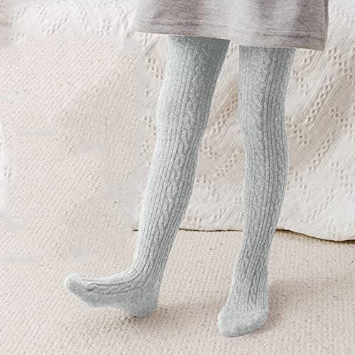 Baby Girls Tights 𝗦eamless Cable Knit Leggings Pantihose Spring Stockings Soft Stretchy Solid Color Legging3