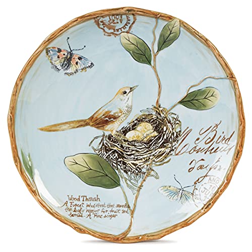 Fitz-and-Floyd-Toulouse-Accent-Salad-Plates-Set-of-4-9-Inch-Blue Fitz and Floyd Toulouse Accent Salad Plates Set of 4 9 Inch Blue