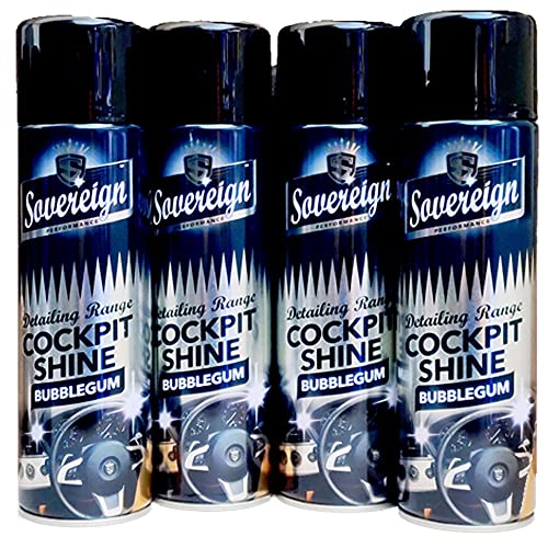 Sovereign Dashboard Shine Cleaner, Bubblegum, 4 x 500ml