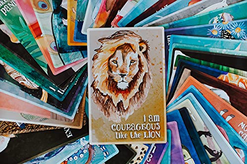 Affirmation Cards Mindfulness Cards For Kids Educational Card Game For Toddlers, Brain-Boosting Trivia Engaging Animal Stories By Little Luminaries #TOP2