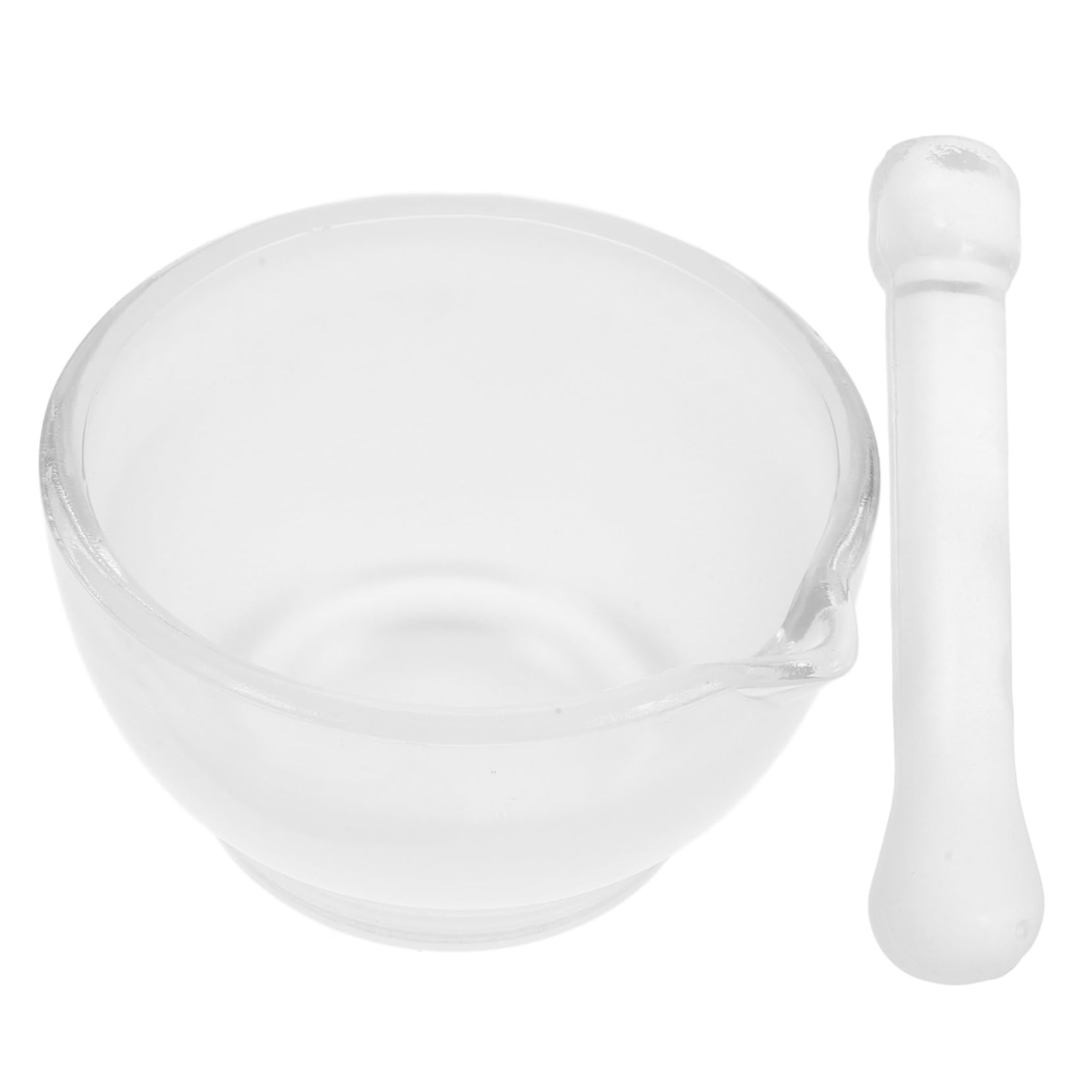 SHOWERORO Mini Glass and Pestle Pestle for Kitchen Pill Crushers for Elderly Seasoning Pestle Glass Pestle and Set