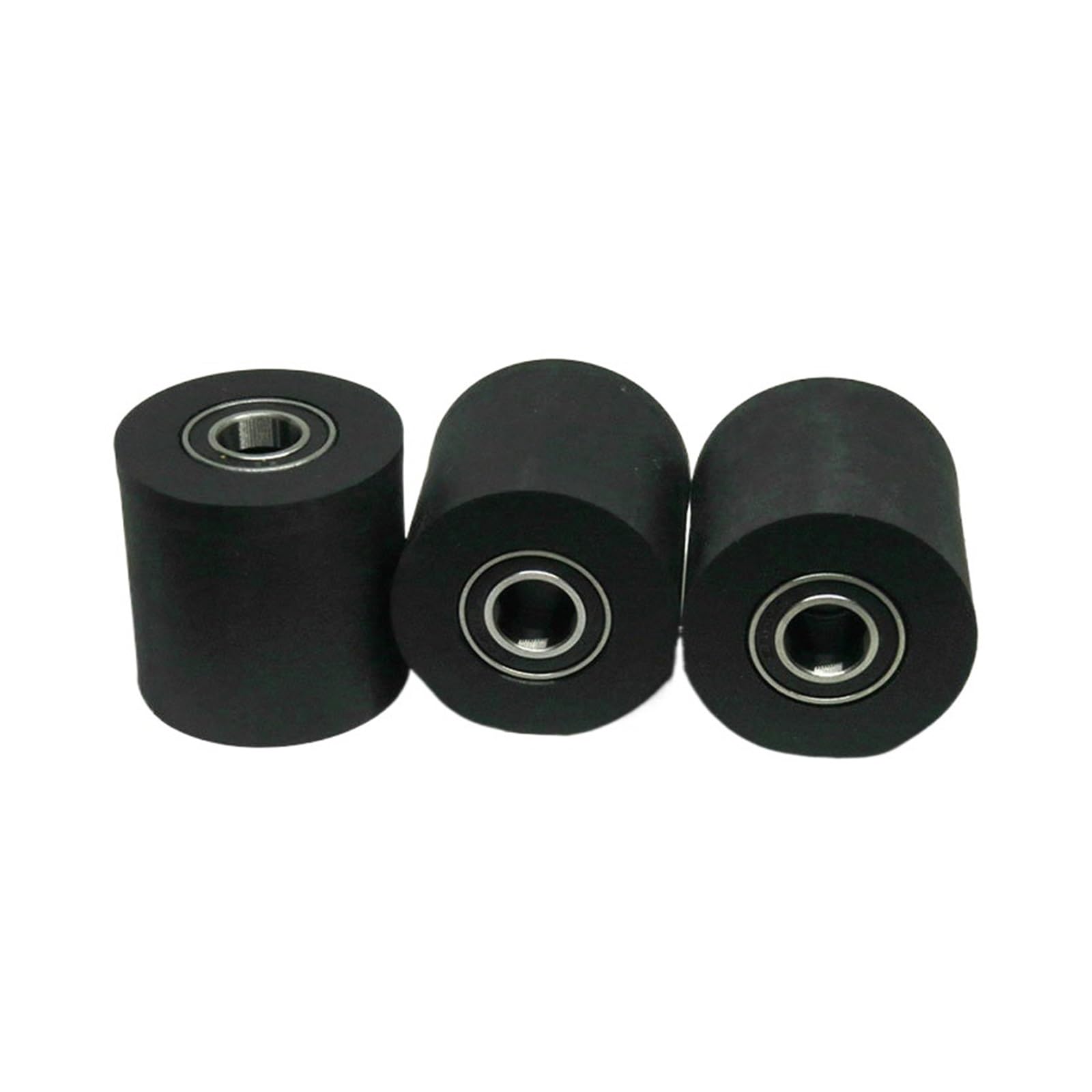 4 szt. 5/6/7/8/10 mm oś 35 średnica długość PU płaskie koło prowadzące z podwójnym łożyskiem Rolka napędzana PU (Size 7x35x35mm)