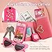Pretend Play Makeup for Toddlers 3-5, Kids Purses for Little Girls Age 4-6, Toddler Girl Purse with Accessories for 3 4 5 6 Year Old, Fake Makeup Set for Kids Make Up Toy