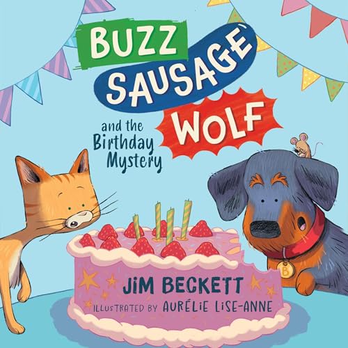 『Buzz Sausage Wolf and the Birthday Mystery』のカバーアート