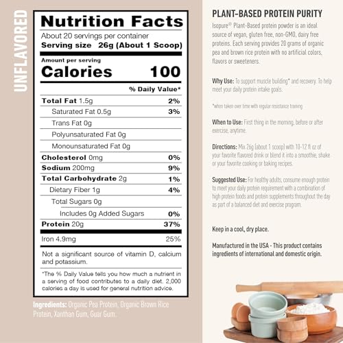 Isopure 1092693 Unflavored Vegan Protein Powder thumb #2