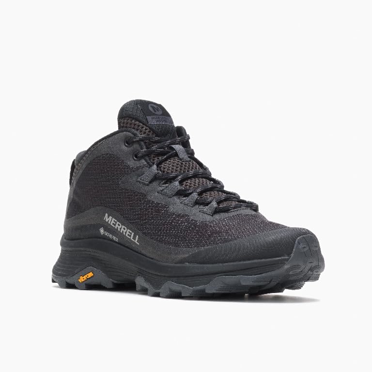 Image of Merrell Moab Speed Mid, Women's Sneaker, Black Asphalt, 7.5