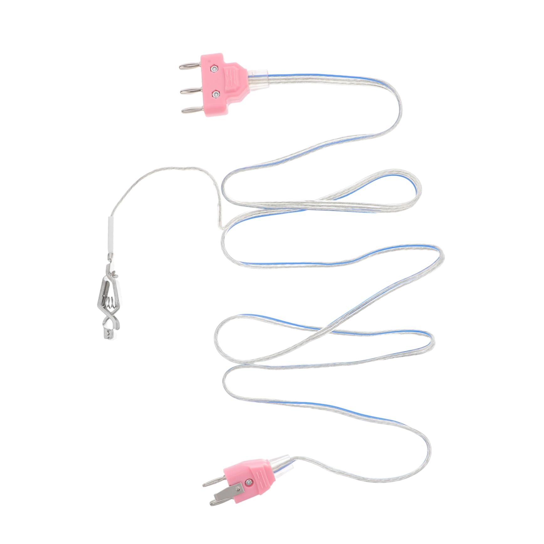Yardwe Professionelles Fechtkabel für Degen und Fechtsportausrüstung mit Universeller Kompatibilität Edelstahl und Kunststoff Rosa für Training und Wettkampf
