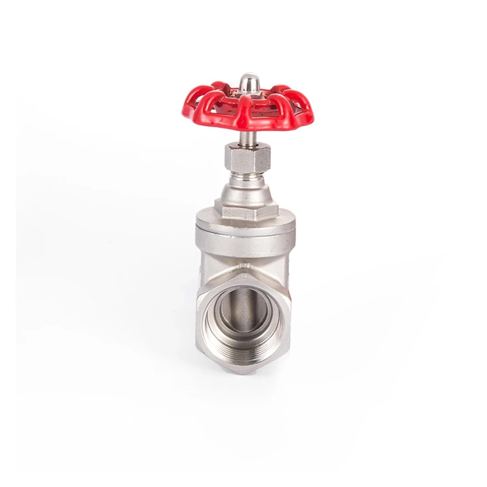 Válvula de compuerta hembra BSPT de acero inoxidable 304, DN15-50, 1/2", 3/4", 1", 1-1/4", 1-1/2", 2", for agua, gasóleo, hogar y jardín.(1")