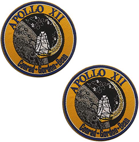 Patchs NASA Apollo lot de 12 écussons brodés 60e anniversaire du programme spatial - 6