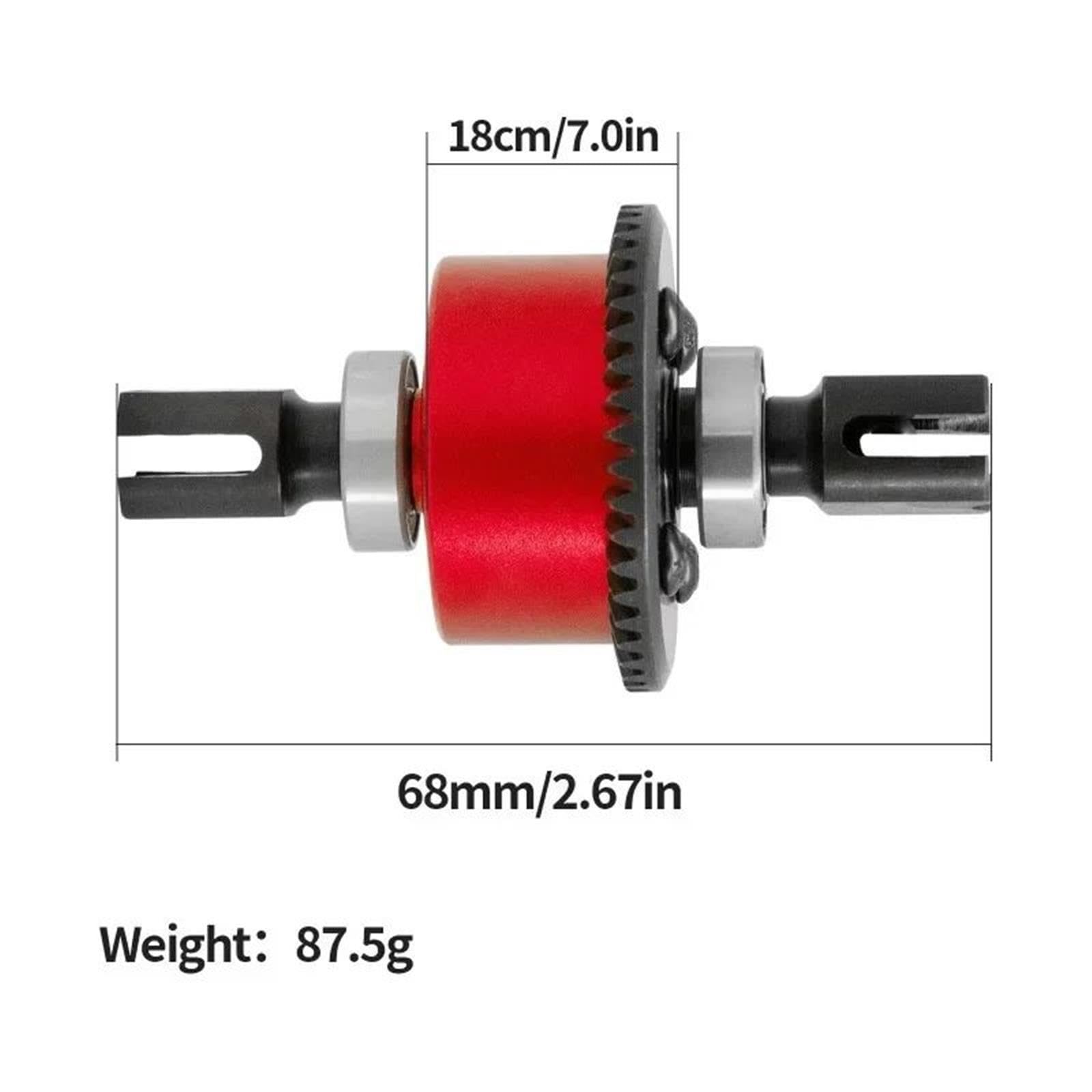 Différentiel Avant Arrière Métal 43T 13T pour Arrma pour Infraction 1/7 RC