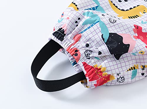 Kids Waterproof Rain Pants Toddler Boys Girls Lightweight Reusable Mud Dirty Proof Pants Reflective (Pink-E, 4-5 Years)3