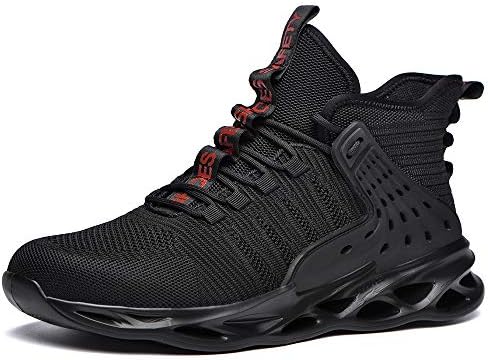 MandyQ Steel Toe Boots for Men Women Indestructible Breathable Safety Work Shoes Composite Toe Slip Resistant Industrial Construction Sneakers