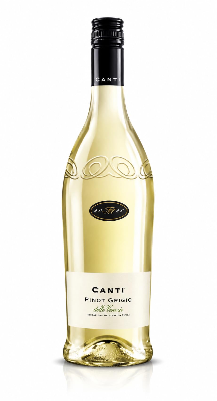 Canti - Pinot Grigio delle Venezie D.O.C., Italian White Dry Wine 12%, Fresh Flavor With a Fruity and Round Taste, 1x750 ml