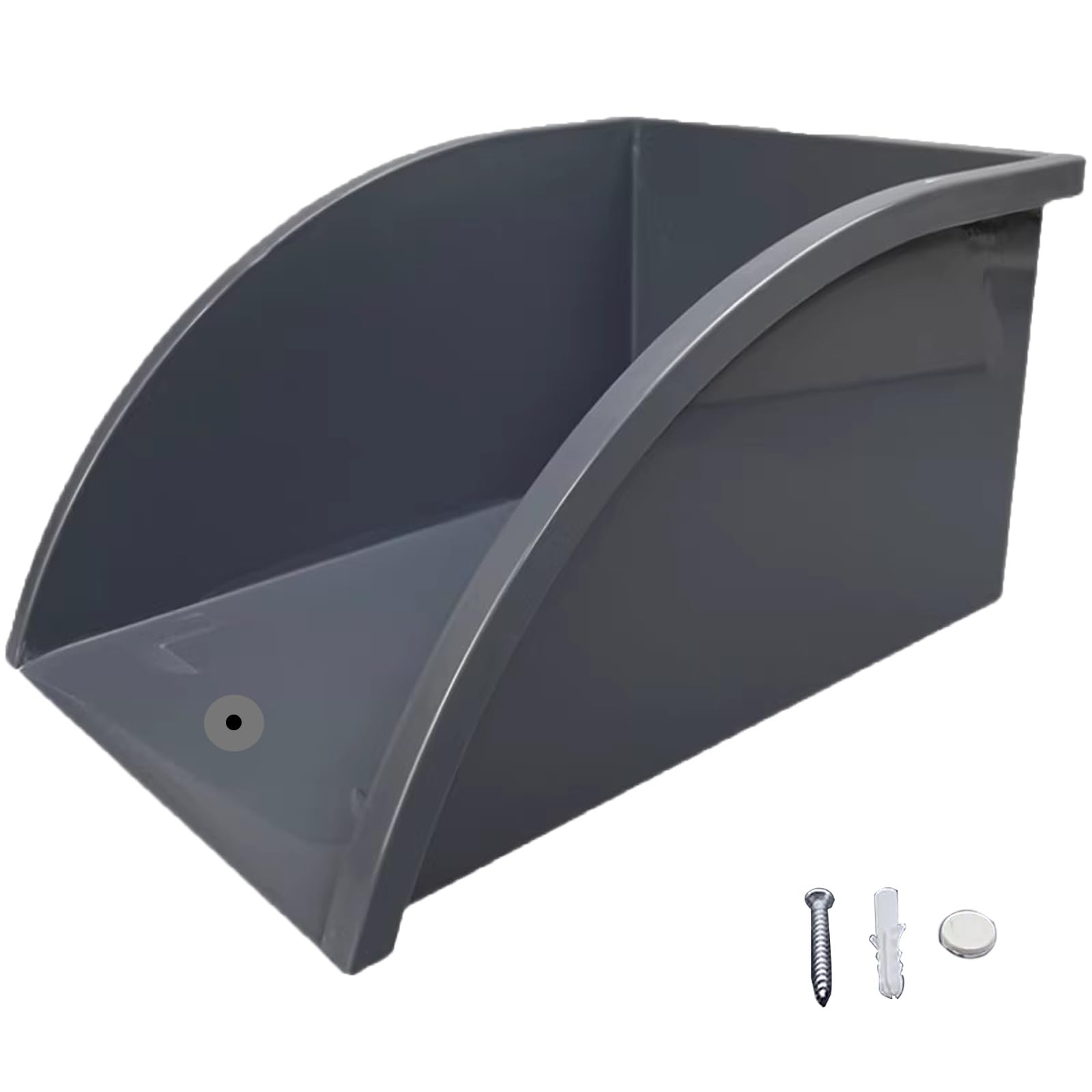 Recogedor de agua de lluvia debajo del bajante, protección de base de hormigón/césped, desviador de agua, bandeja de drenaje de PVC para exteriores, 1 paquete