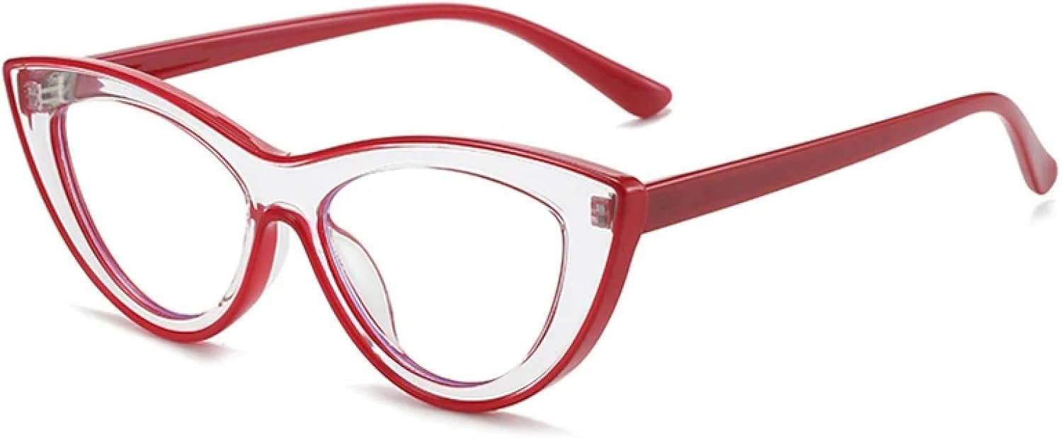 Popular Fashion Cat Eye Contrast Color Women Glasses Frame Retro Clear Men Frame