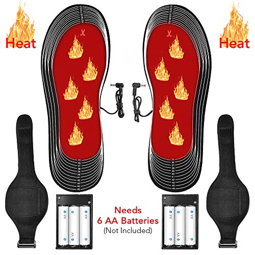 Palmilha de aquecimento, Andoer Palmilhas de aquecimento elétrico USB portátil Aquecedor elétrico de