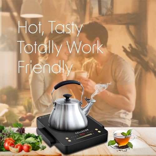 Image of CELLECOR ICT55CE 2200 Watts Infrared Cooktop with Auto-Switch Off | 8 Preset Modes | Feather Touch Panel | Overheat Protection | Radiant Heating Technology |1-Year Warranty