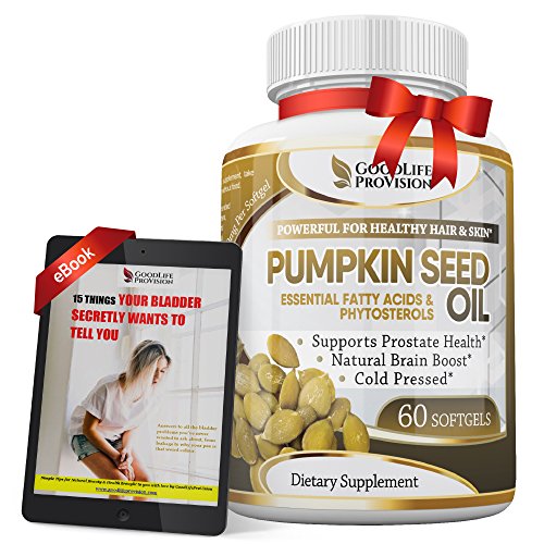 Pumpkin Seed Oil - 100% Cold Pressed Pure 1000mg Extraction - Best