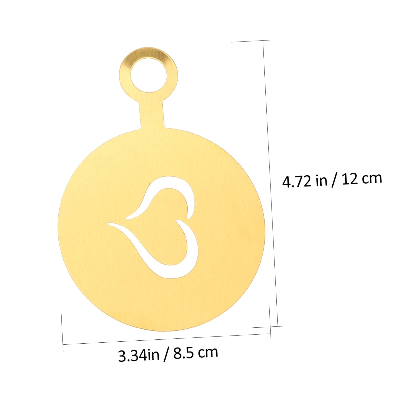 PRETYZOOM 4Pcs Stainless Steel Coffee Stencils Milk Templates for Latte Art Coffee Decorating Tools for Cappuccino and Espresso and Reusable Designs