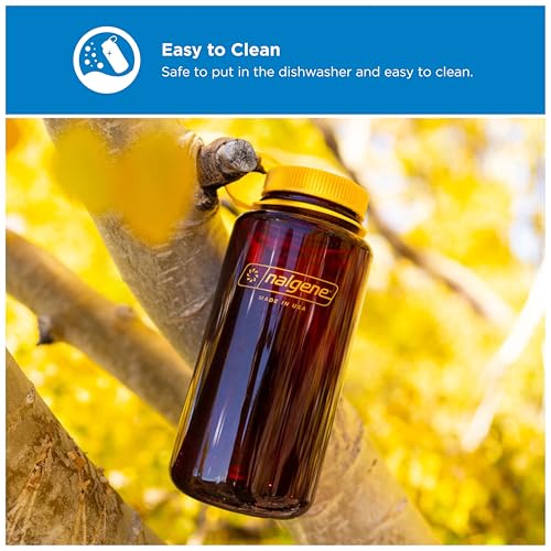 Image of Nalgene 32 oz Wide Mouth Water Bottle | BPA-Free, Durable & Leak Proof, Lightweight Bottle for Hiking & Gym, Work & Travel
