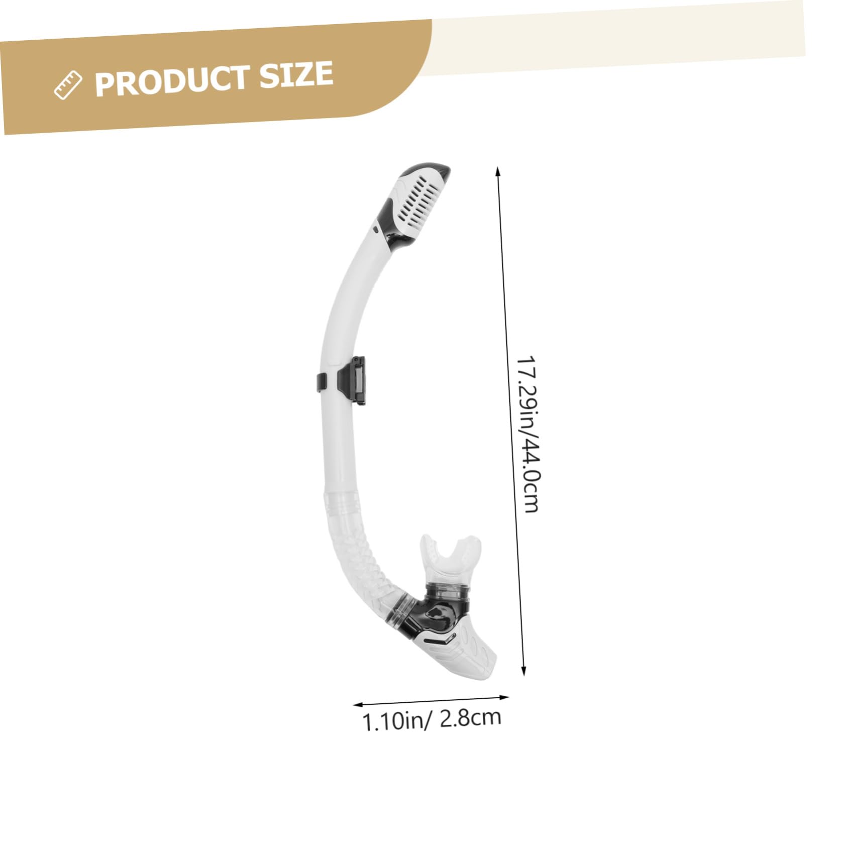 Totority Portable Snorkel Tube Multi Function Diving Accessory for Scuba and Snorkeling Design for Breathing and Safe Water Activities for Beginners and Enthusiasts