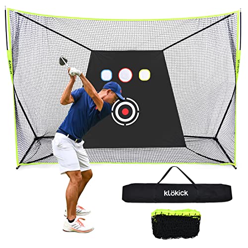 Golf Practice Hitting Net For Garage Backyard Driving 10X7Ft Heavy Duty Golf Nets With With Target, Pocket And Carry Bag #TOP2
