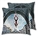 anzonto Lot de 2 housses de coussin décoratives Spiderman à suspension inversée pour canapé, lit, chaise, 45 x 45 cm