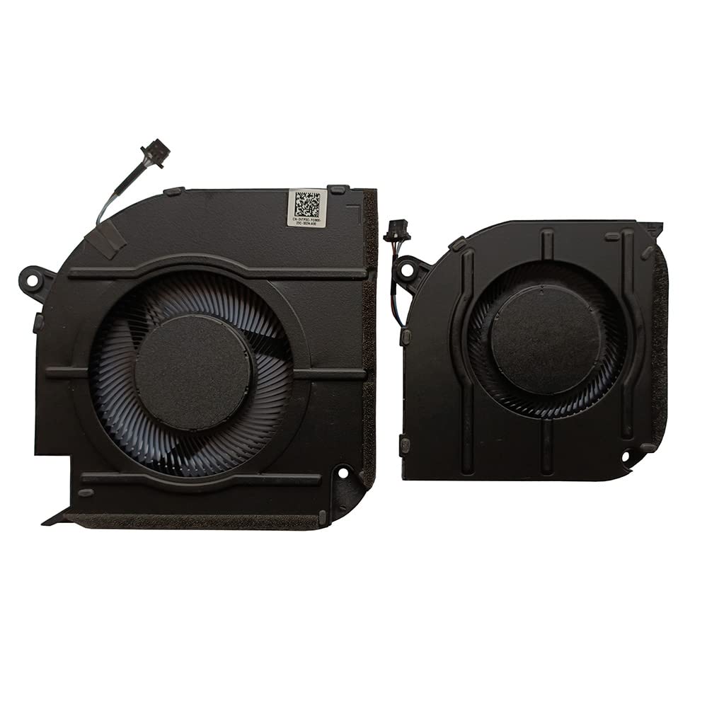 (1 Pair) New CPU GPU Cooling Fan Intended for Dell Inspiron 16 Plus 7620 (GeForce RTX 3060) Series Laptop 0C3MKP 0V7P3C DC5V