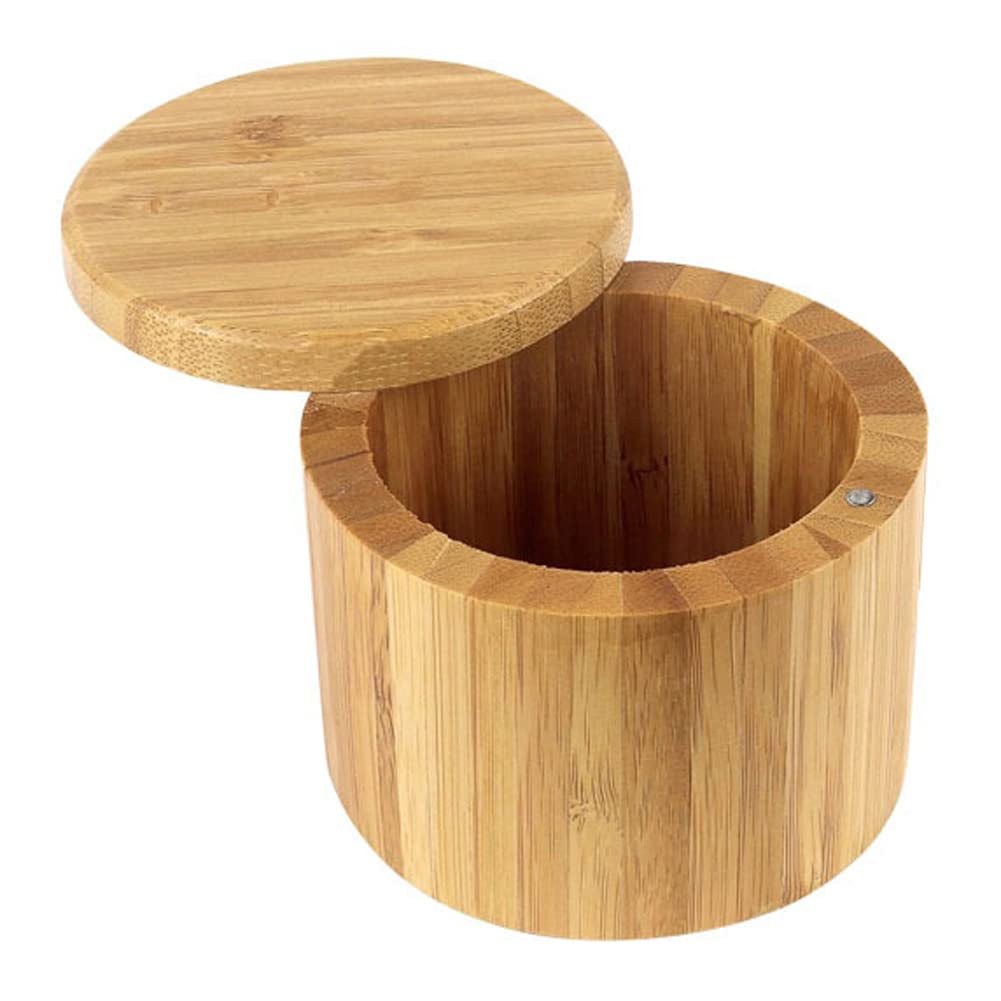 Barattoli Per Sale E Pepe In Bambù Con Coperchio Magnetico – Confezione Da 2 - 5